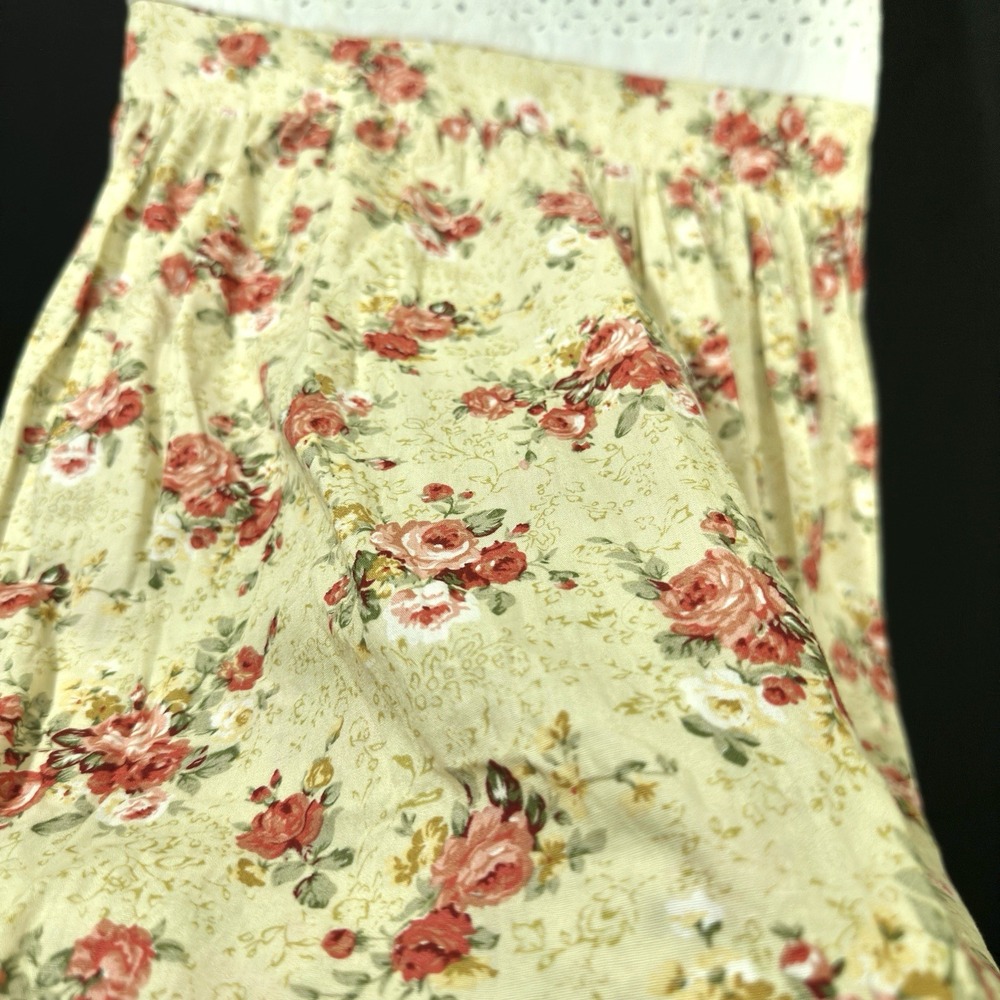 Mikarose Women's White Knit Floral Dress‎ with Pockets Size Small - Picture 4 of 6